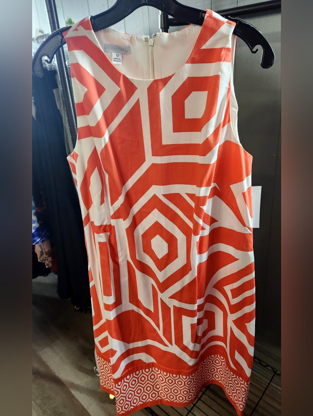 Bright ORANGE CASUAL DRESS TANK DRESS